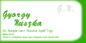 gyorgy muszka business card